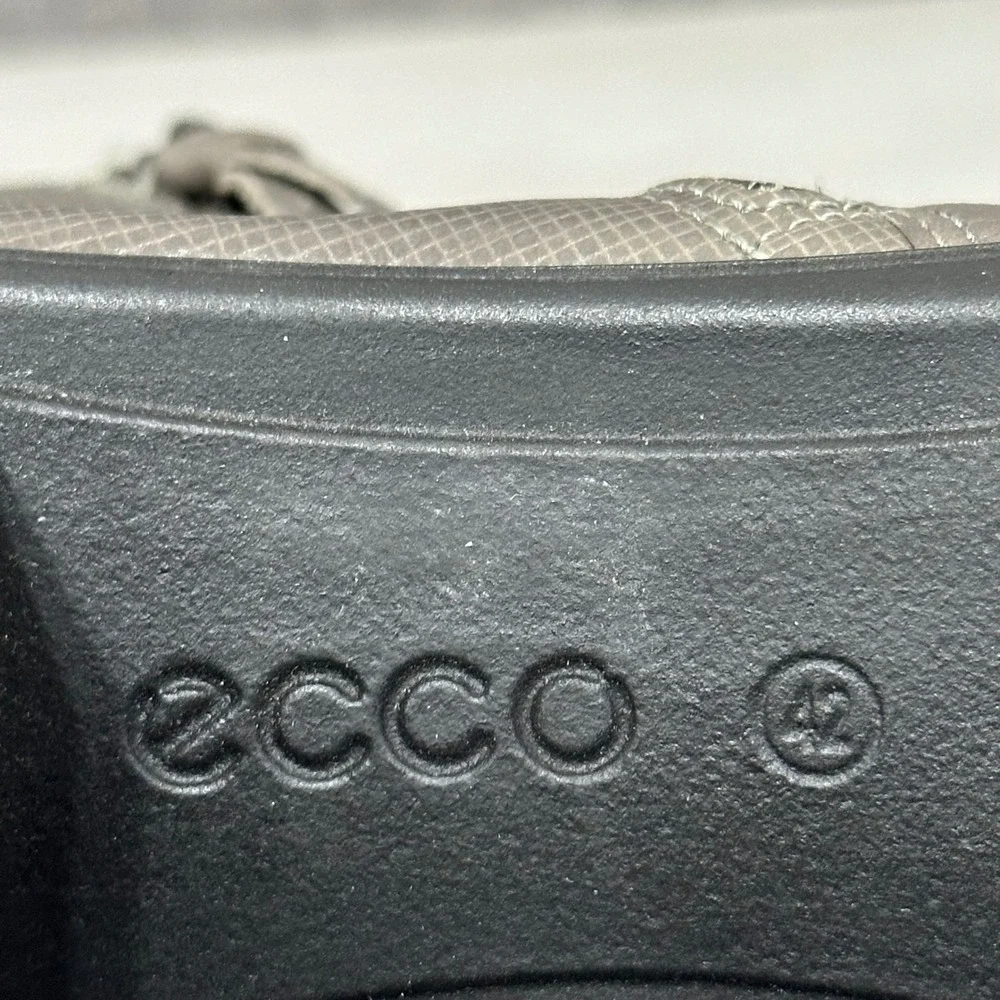 ECCO Touch 35 Ankle Boots Womens 42 US 11-11.5 Grey Leather Block Heel‎ Booties